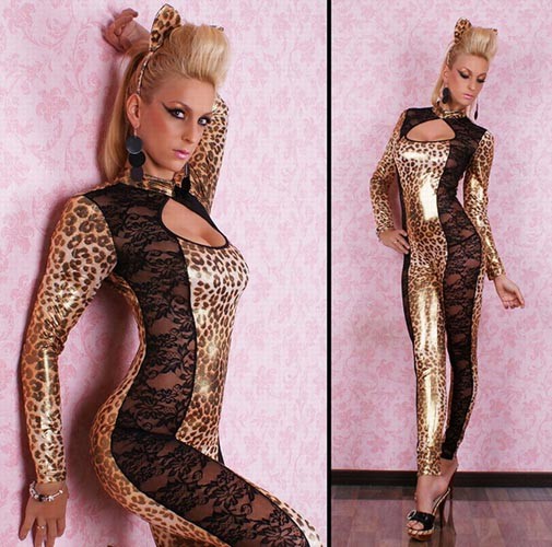 Tenue Leopard Dentelle