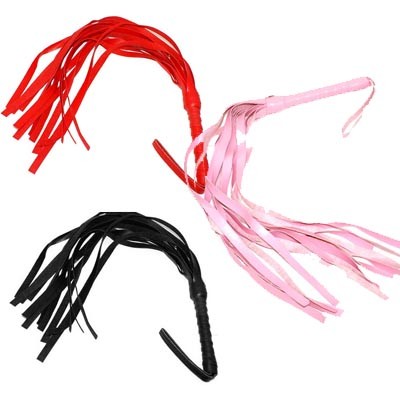 Fouet en Pvc 43 CM (Noir, Rouge, Rose)