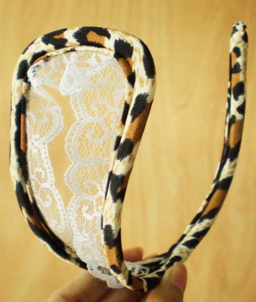 C-string Leopard Dentelle Ouvert Blanc