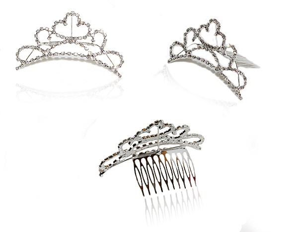 Diadème Peigne Cristaux Mariée Trèfle