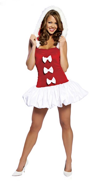 Tenue mère noël à noeuds