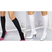 Chaussettes Mi Bas (Blanc, Noir)