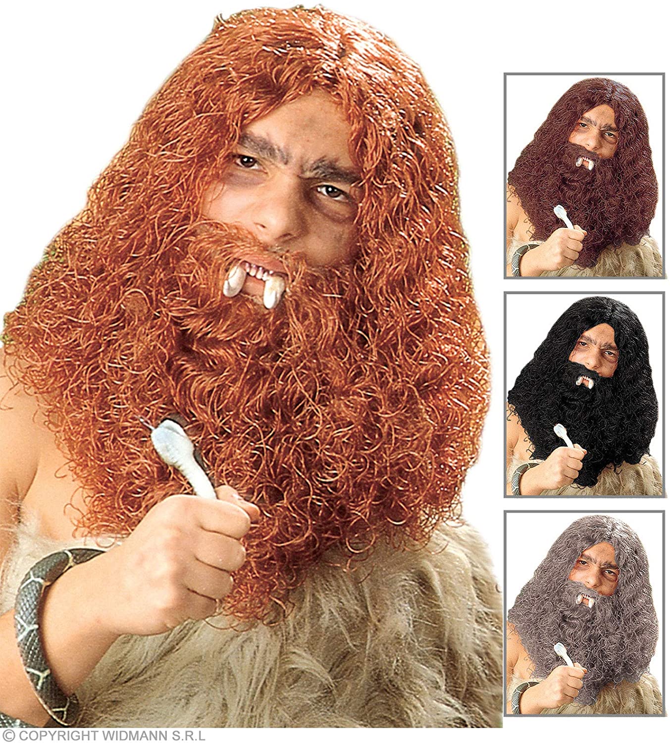 perruque homme rousse
