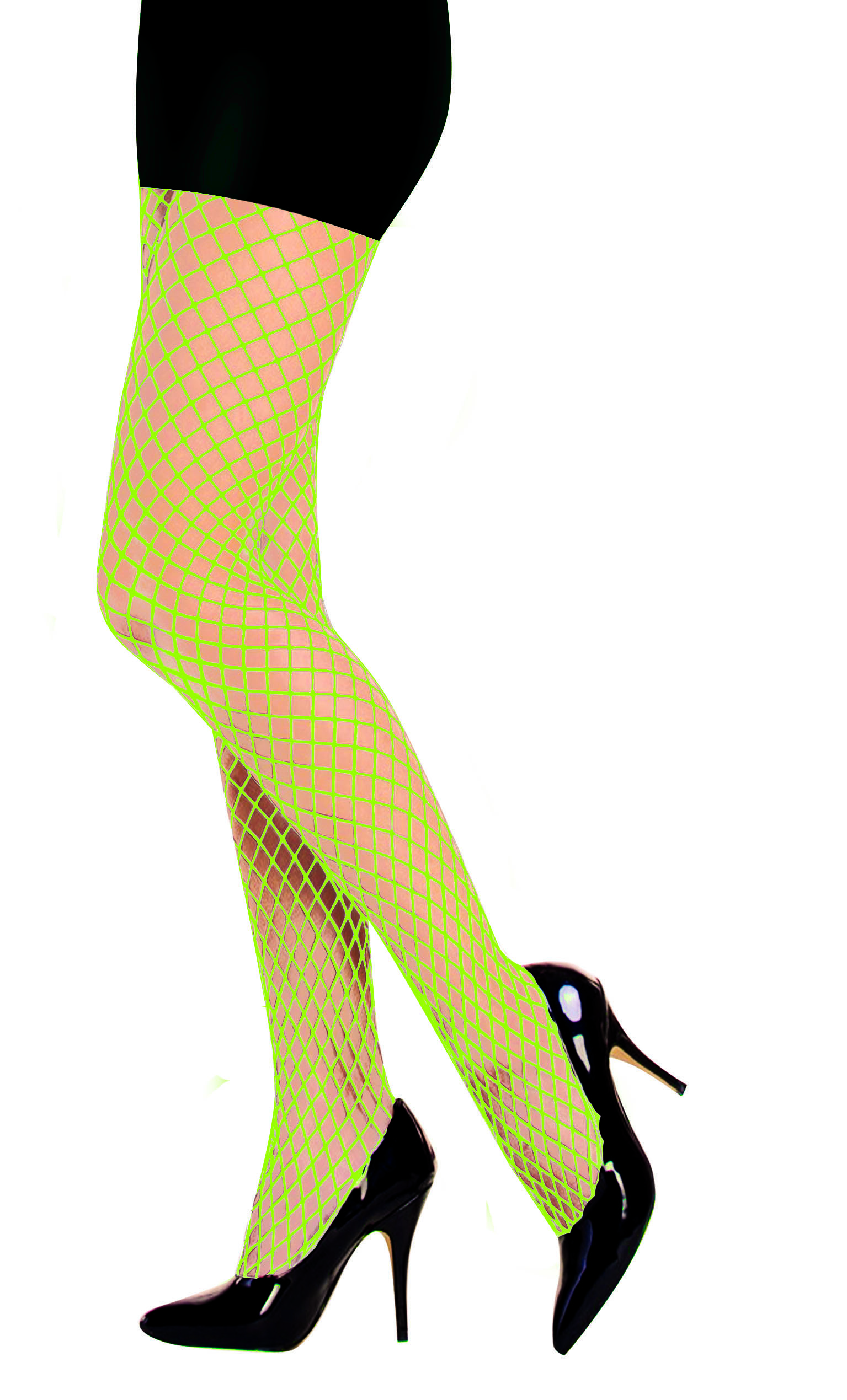 Medium fishnet tights black, beige 