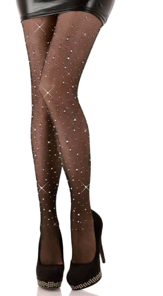 collant resille strass