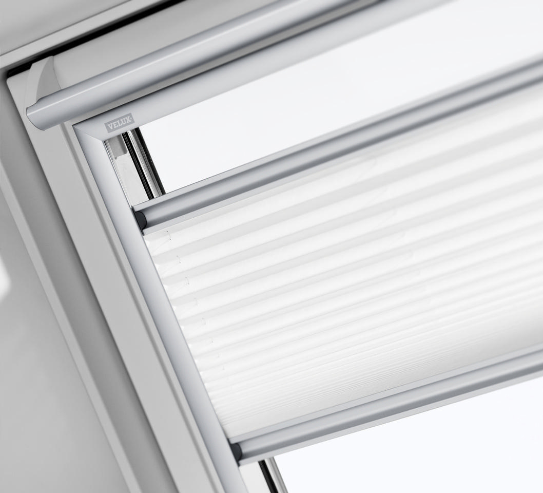 Store Plissé VELUX Tamisant Gris Foncé - Pour Fenêtre Toit UK04, Installation Facile, Manuel