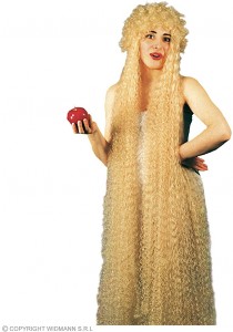 Widmann Perruque Extra Longue Eve Godiva Blond