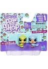 Hasbro Figurine Petshop : Duo Mini Figurines Série 1: Leo Lovefeather et Lolly Lovington