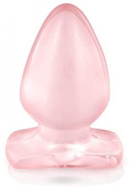 Belgo-Prism Plug Anal Large Translucide Rose 10 cm