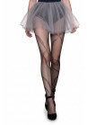 Collant Voile Noir Nymphéa Effet Tatouage