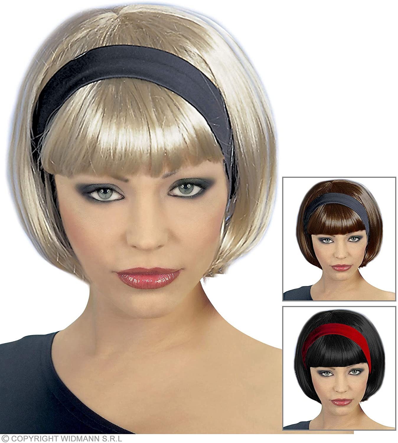 Perruque Médiévale Noire - Style Hôte Médiéval - Cheveux Synthétiques - Taille Unique - Pour Fête Et Déguisement