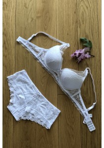 Ensemble Soutien-Gorge / Culotte 16022 Blanc