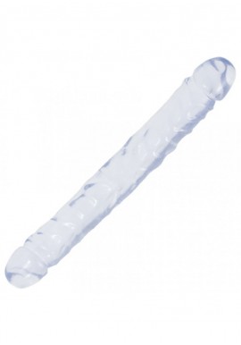 Doc Johnson Godemiché Double Dong 30 cm Jelly Transparent 