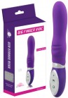 Vibromasseur Gode Big Finger Violet En Silicone 10 Vitesses