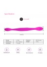 Double Gode Dong Silicone 37 Cm Dildo Lesbian 7 Modes Vibrant