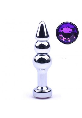 Bijou Intime Style ROSEBUD Butt Plug anal Métal Ondule