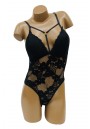 Body Provocant Transparent Dentelle (Noir, Rouge, Blanc)