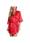 Kimono peignoir Satin Rouge 