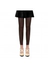 Collants Voile Opaques 50 Deniers Sans Pied Leggings Marron Fonce