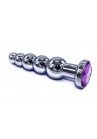 Bijou Intime Style ROSEBUD Butt Plug anal Métal Long Ondule