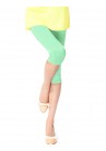 Collant Legging Court 3/4 Pied Mollet Nu Microfibre 50Den Vert Pal