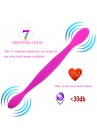 Double Gode Dong Silicone 37 Cm Dildo Lesbian 7 Modes Vibrant