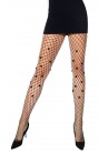 Collant Résille Noir Moyen Etoile Fishnet Star