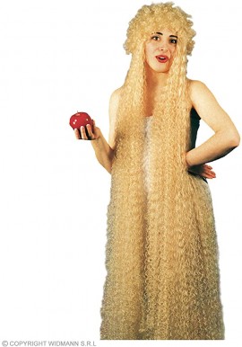 Widmann Perruque Extra Longue Eve Godiva Blond