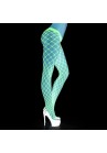 Collant Résille Large Big Size Blanc Fluorescent