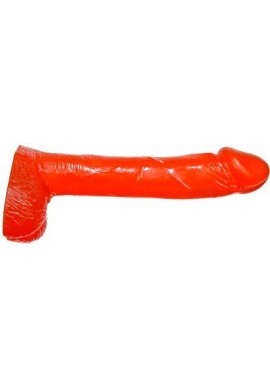 Gode Réaliste Thick Cock Balls 23Cm SI Rouge