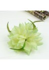 Pince Broche Elastique Mariage Fleur Tulle et Dentelle Scintillants Vert