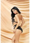 Ensemble Soutien Gorge Culotte Broderie Noir Chair Sexy