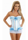 Corset Blanc A Baleines (Bleu)