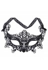 Masque Dentelle Sexy Lou Venitien Bal Masqué Noir