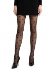 Collant Voile Noir Fantaisie Petit Noeuds