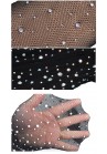 Collant Résille Noir Diamant Crystal Strass Stars