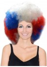 Perruque Big Afro Tricolore Equipe France 