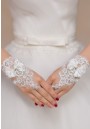  Gants Mitaines Blancs Noeuds Strass