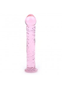 Gode en Verre Fusée Glass Liane Rose