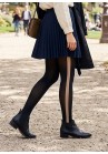 Collant Voile Opaque avec bande Beige