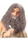 Widmann Perruque Primitf avec la barbe Gris