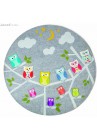 Janod - Tapis 2 EN 1 Puzzle et Tapis Décoratif TAPIDOO HIBOUX