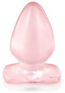 Belgo-Prism Plug Anal Large Translucide Rose 10 cm