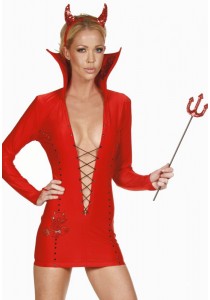 Tenue Diable Mini Robe Demon Halloween