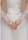 Gants Mitaines Longs Rosaces Strass