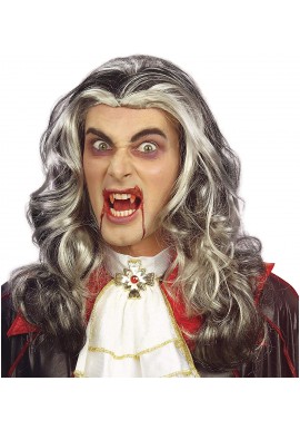 Widmann Perruque vampire bicolore adulte Halloween
