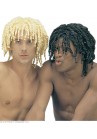 Widmann Perruque Rasta Bob (Blond, Noir)