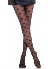 Collant Voile Noir Semi-opaque a Pois 88