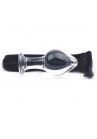 Gode Anal Plug Picket Verre Rond Transparent