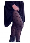 Collant Voile Noir Semi-opaque a Pois 88
